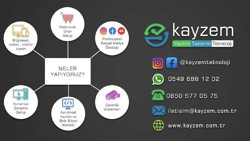 Kayzem Yazılım Tasarım Teknoloji görseli